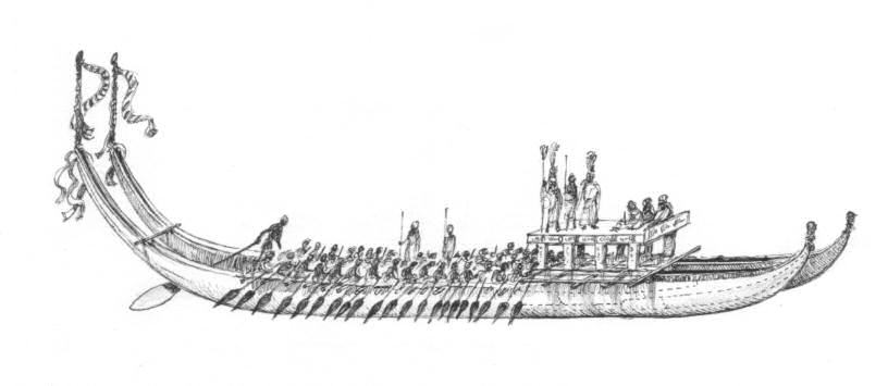 33-Tahiti-grande canoa da guerra